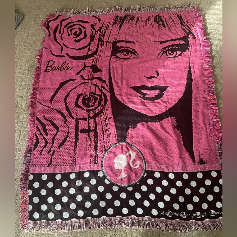 Barbie fringe blanket